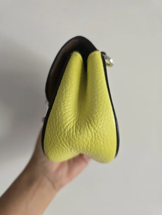 Coach Morgan Card Case on a Chain -  "Bright Yellow" or "Citrine" - Picture 7 of 11